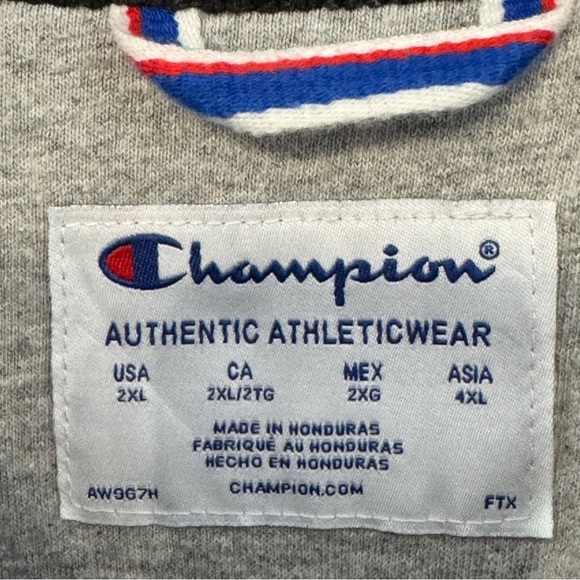 Champion Men’s 2XL Black Crewneck Sweatshirt Pullover Script Logo - Picture 3 of 4